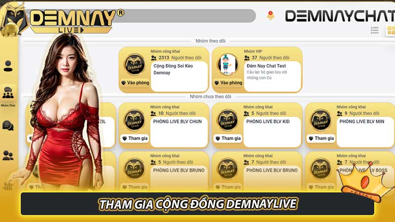 Bước 6: Tham gia cộng đồng Demnaylive